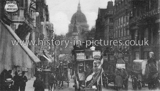 Fleet Street, London. c.1906.